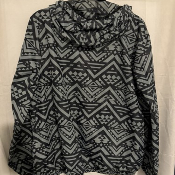 PINK Victoria’s Secret Women’s Black Gray 1/2 Zip Windbreaker Jacket Size M•L - Picture 4 of 4